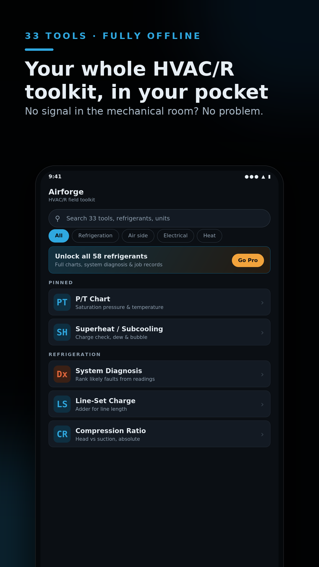 Airforge: HVAC/R Field Tools screenshot