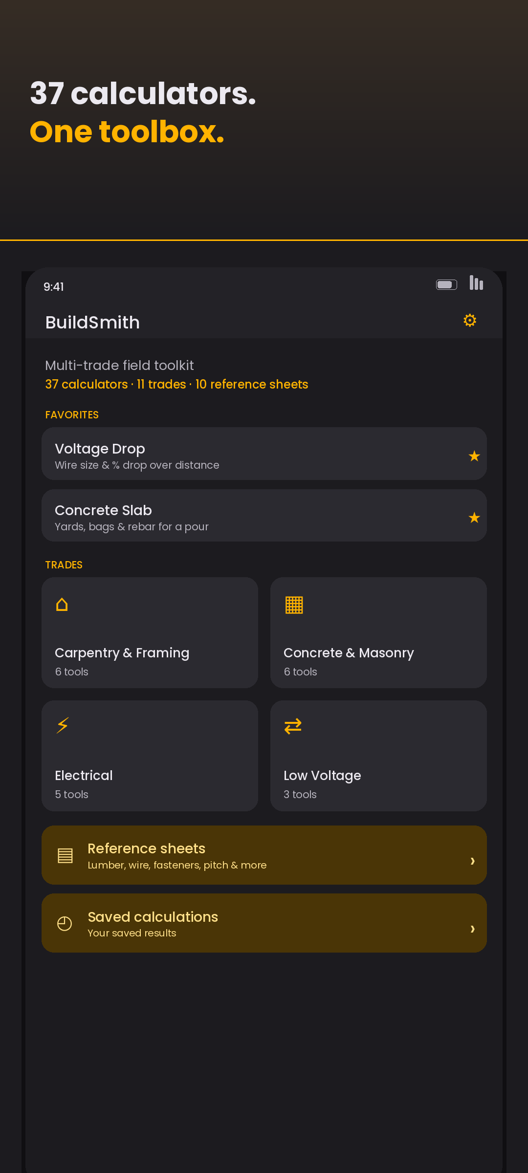 BuildSmith: Construction Calc screenshot