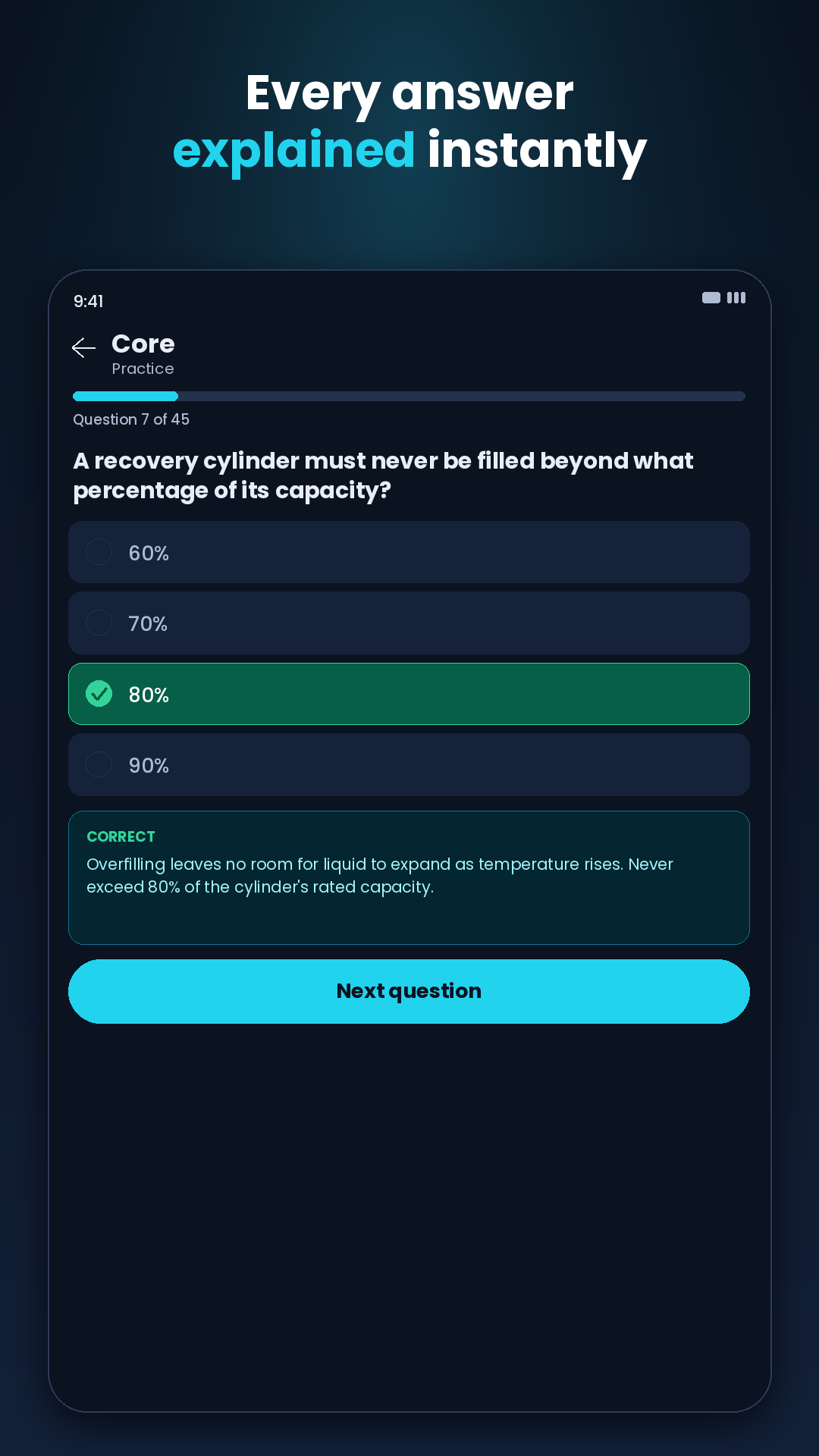 CoolForge: EPA 608 Prep screenshot