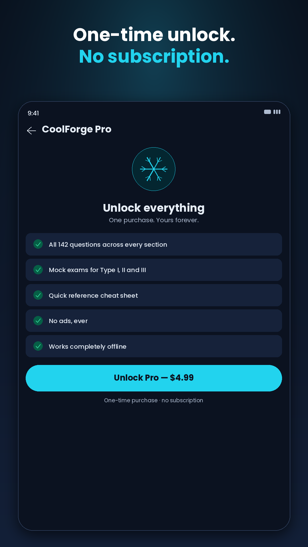 CoolForge: EPA 608 Prep screenshot