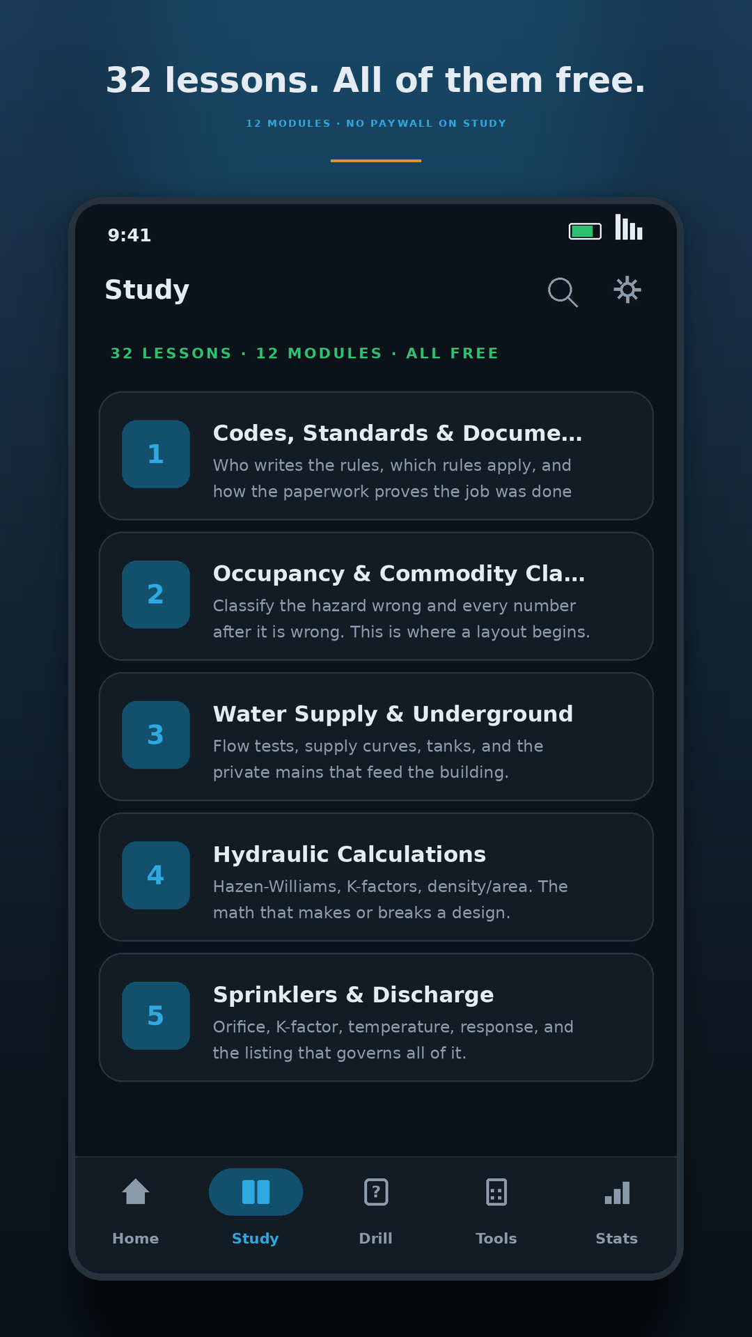 Fire Sprinkler Layout Prep - NICET screenshot