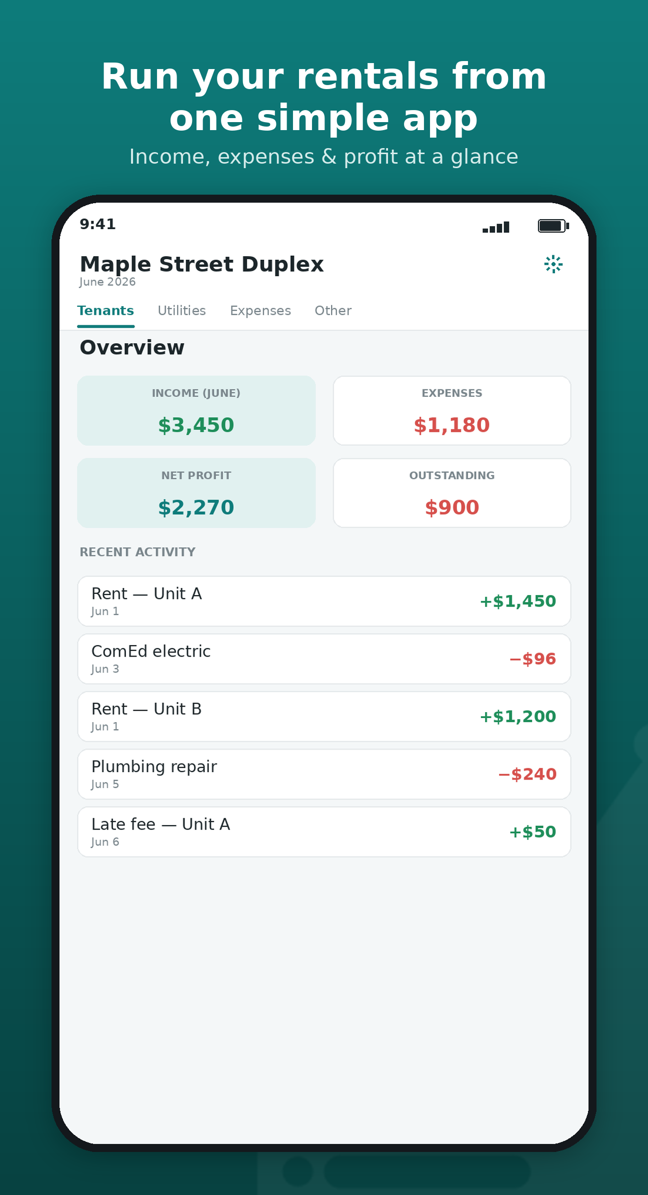 Ledgerlord: Landlord Books screenshot