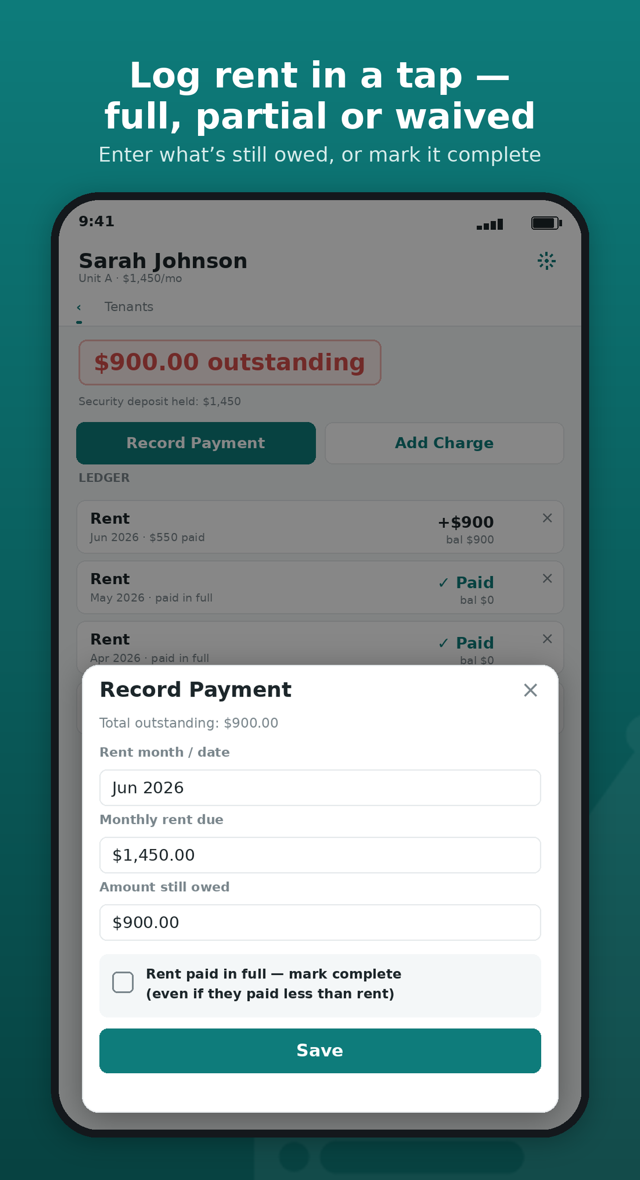 Ledgerlord: Landlord Books screenshot