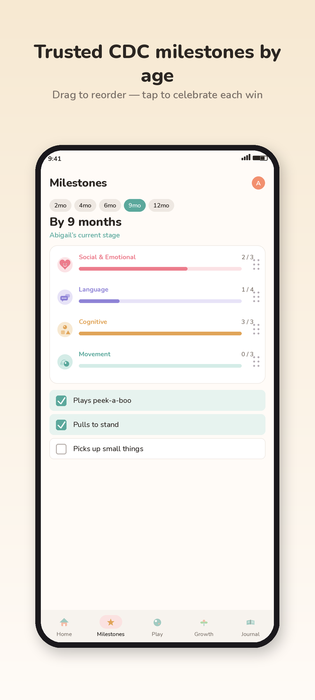 Little Milestones: Baby Track screenshot