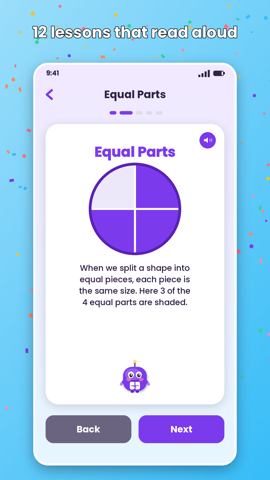 Mathlings: Fraction Action screenshot