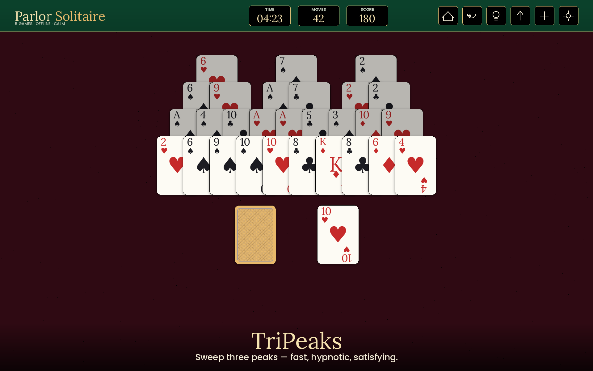 Parlor Solitaire: 5 in 1 screenshot
