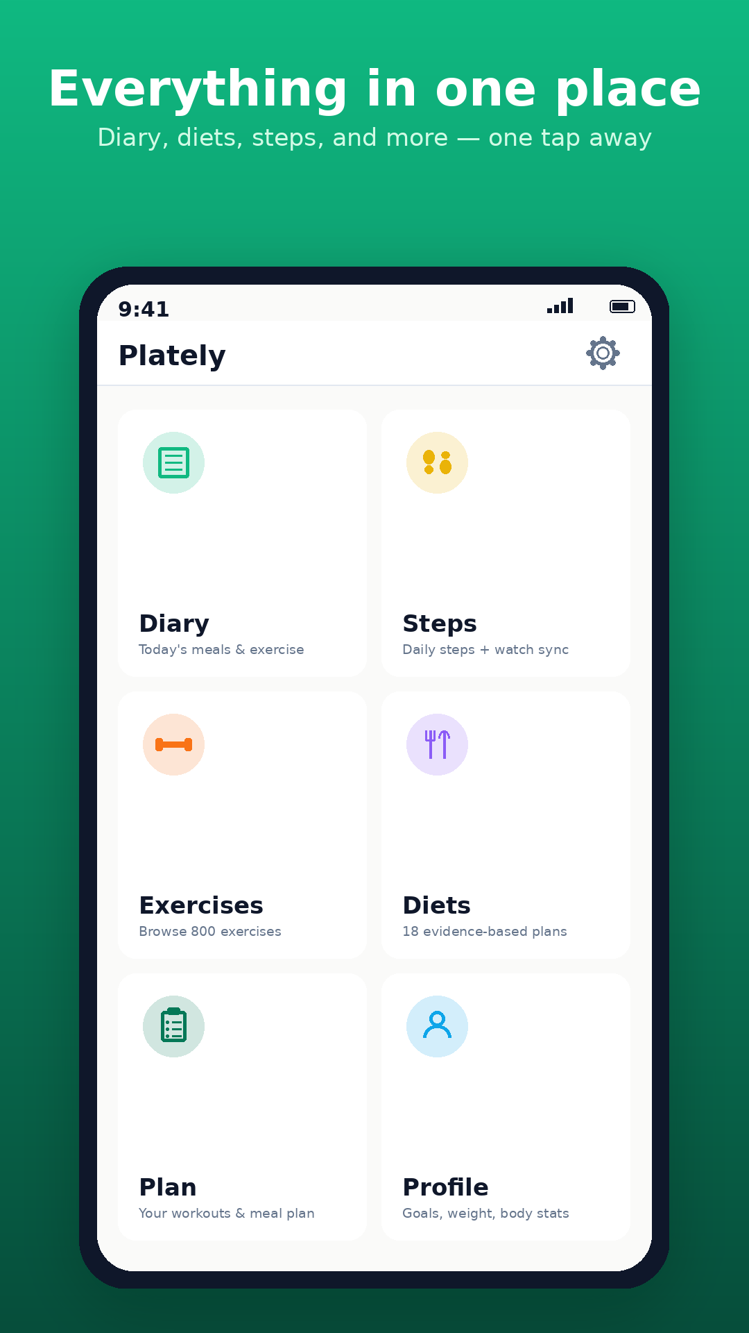 Plately: Calorie & Diet Plan screenshot