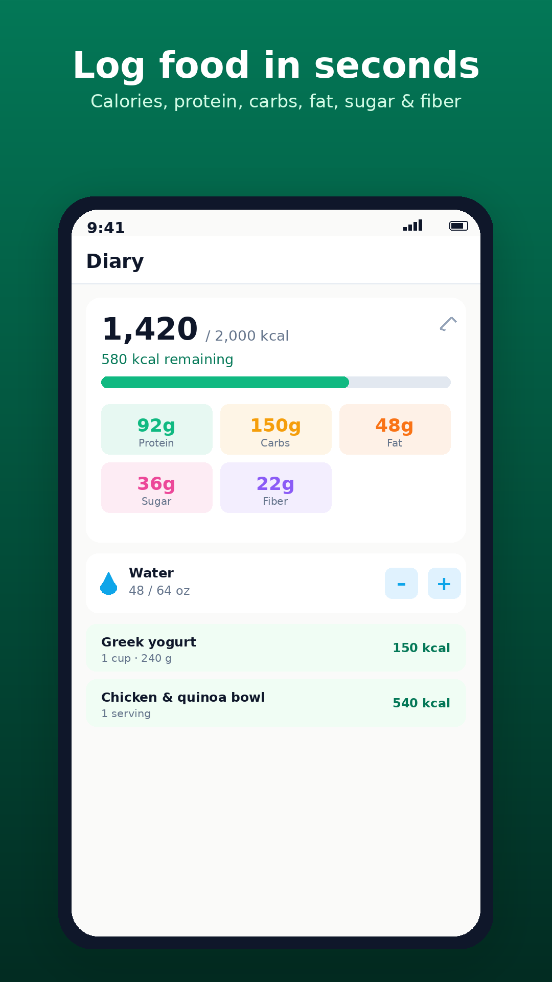 Plately: Calorie & Diet Plan screenshot