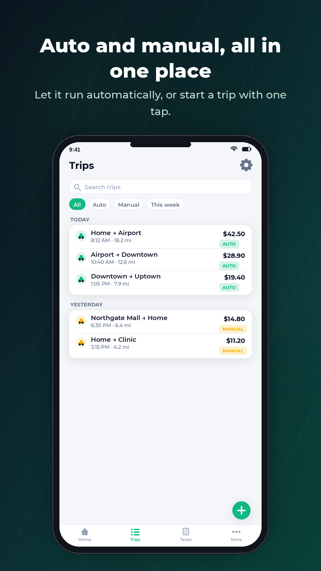 RideLedger: Mileage & Taxes screenshot
