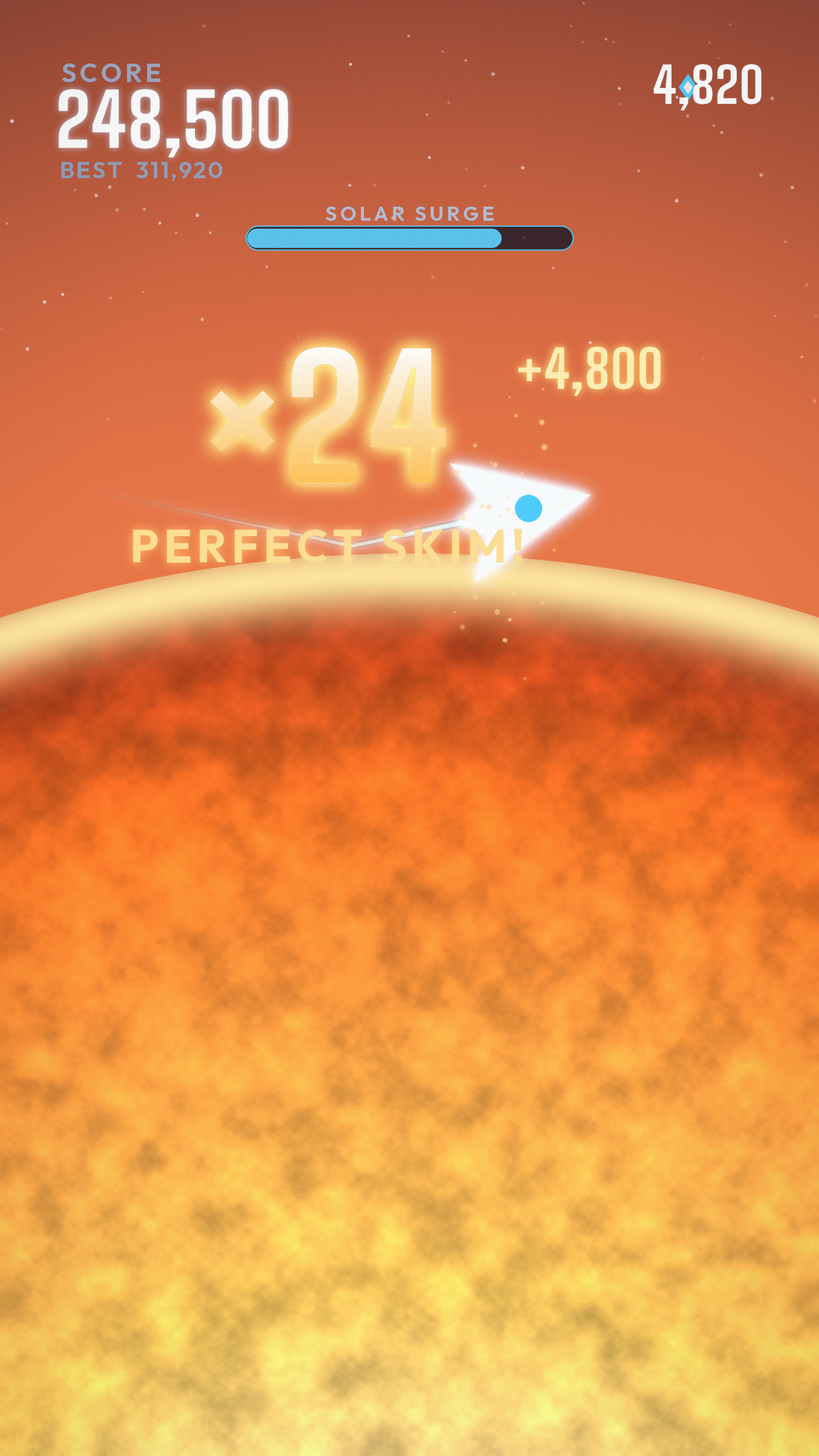 SunDiver: Skim the Sun screenshot