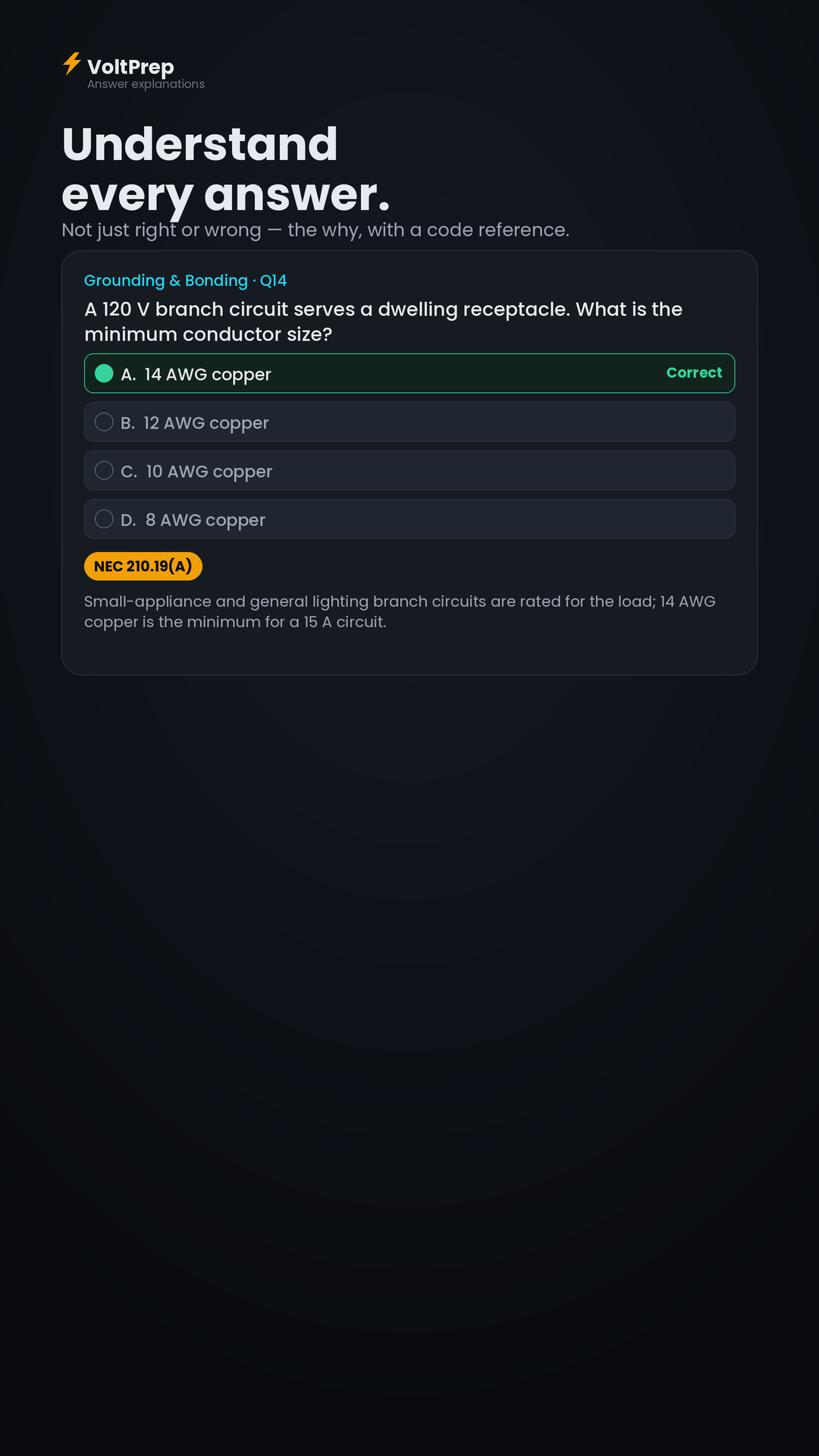 VoltPrep Electrician Exam Prep screenshot